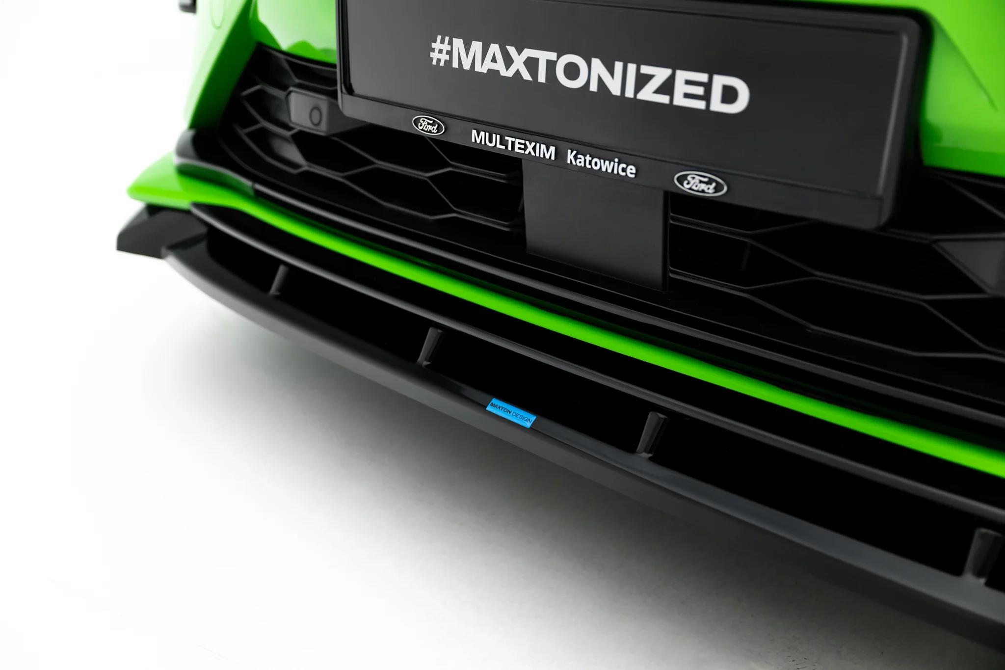 Street+ Spoilerlippe Front Ansatz passend für Ford Transit Custom MSRT Mk2 schwarz Hochglanz