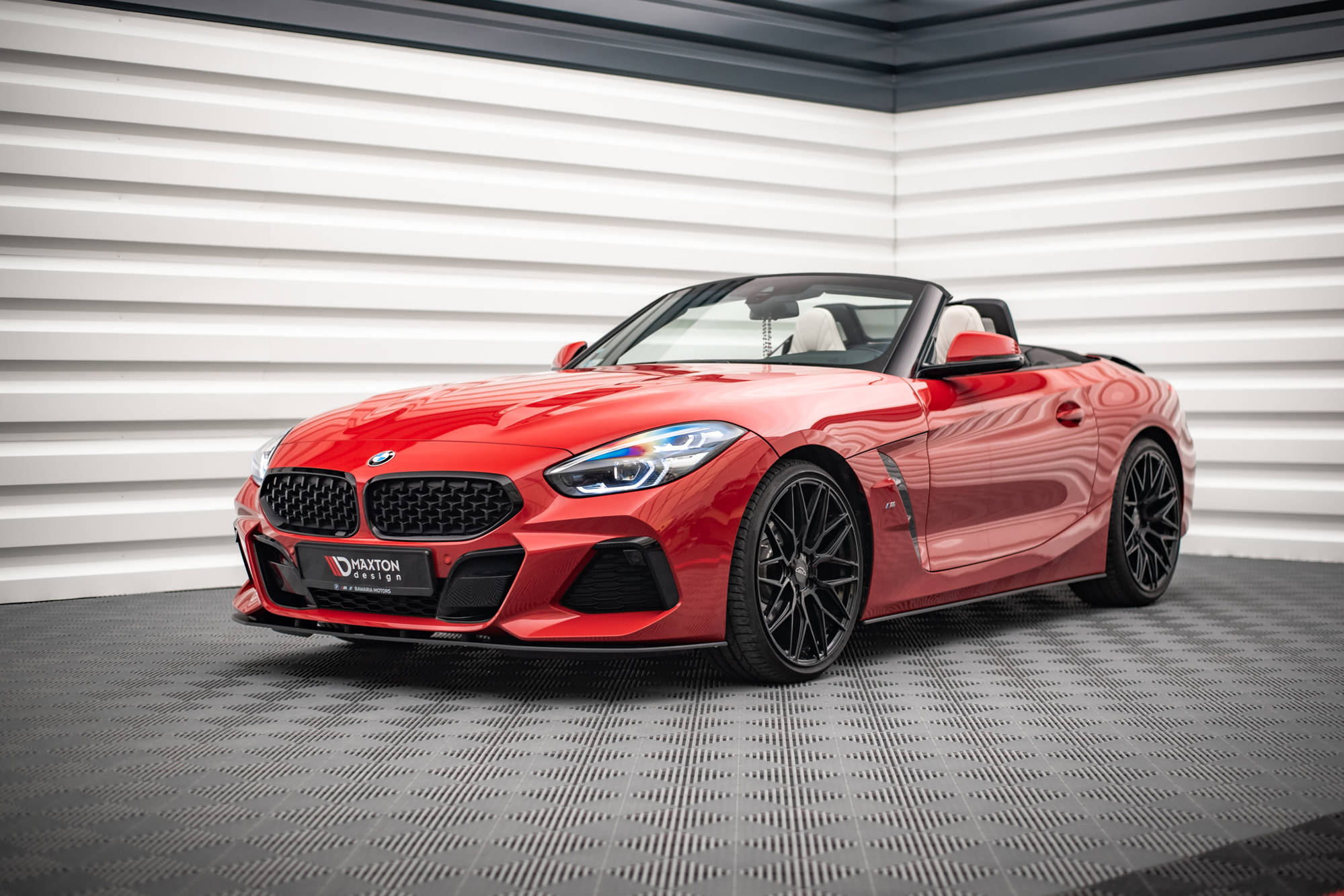 Street Pro Seitenschweller Leisten passend für BMW Z4 M-Paket G29 rot