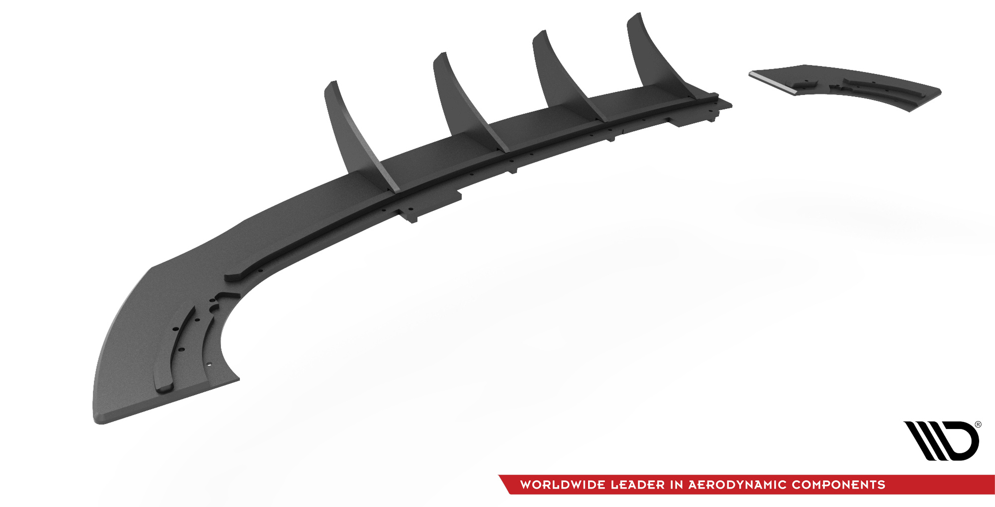 Street Pro Heckschürze Heck Ansatz Diffusor passend für Opel Astra GTC OPC-Line J rot