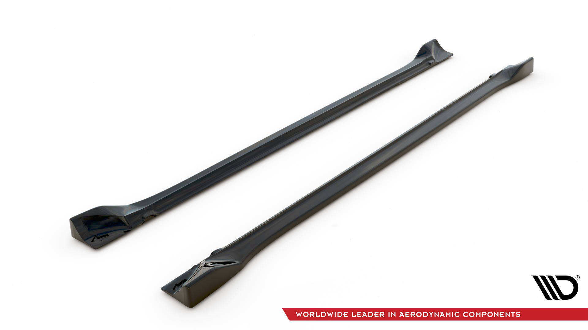 Street+ Seitenschweller Leisten passend für Dodge Challenger SRT Hellcat Widebody Mk3 schwarz Hochglanz