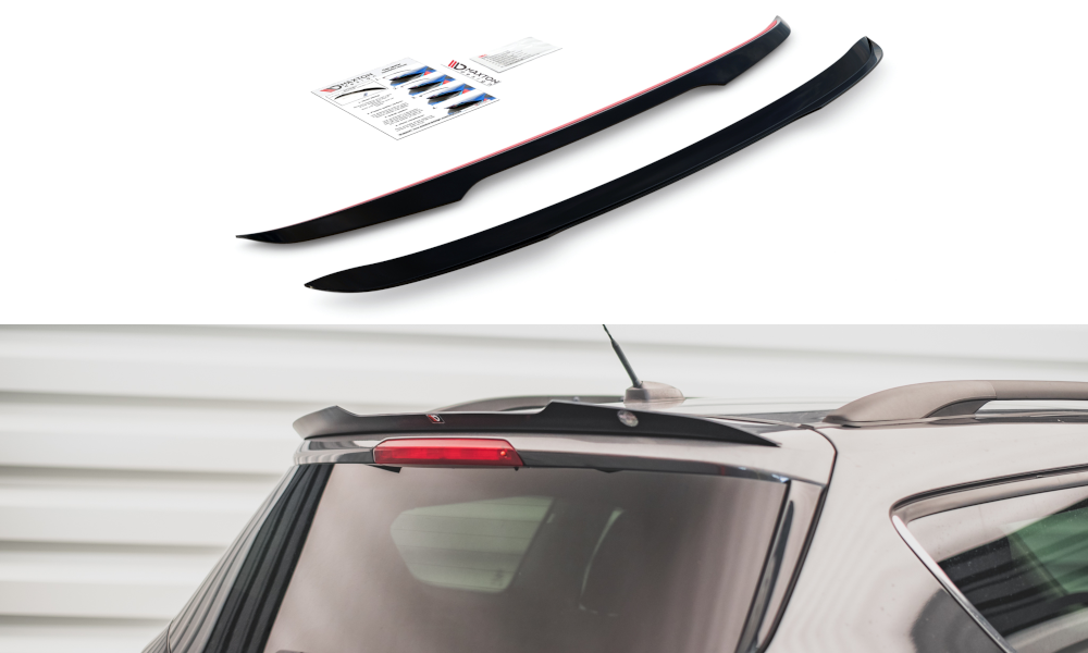 Heck Spoiler Aufsatz Abrisskante passend für Ford Escape Mk3 schwarz Hochglanz