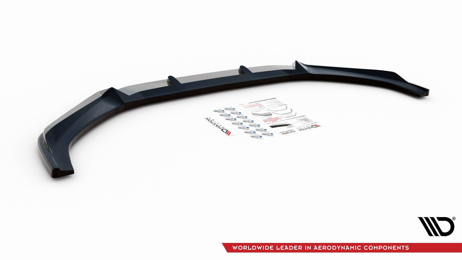 Street+ Spoilerlippe Front Ansatz V.3 passend für Audi S4 / A4 S-Line B9 schwarz Hochglanz