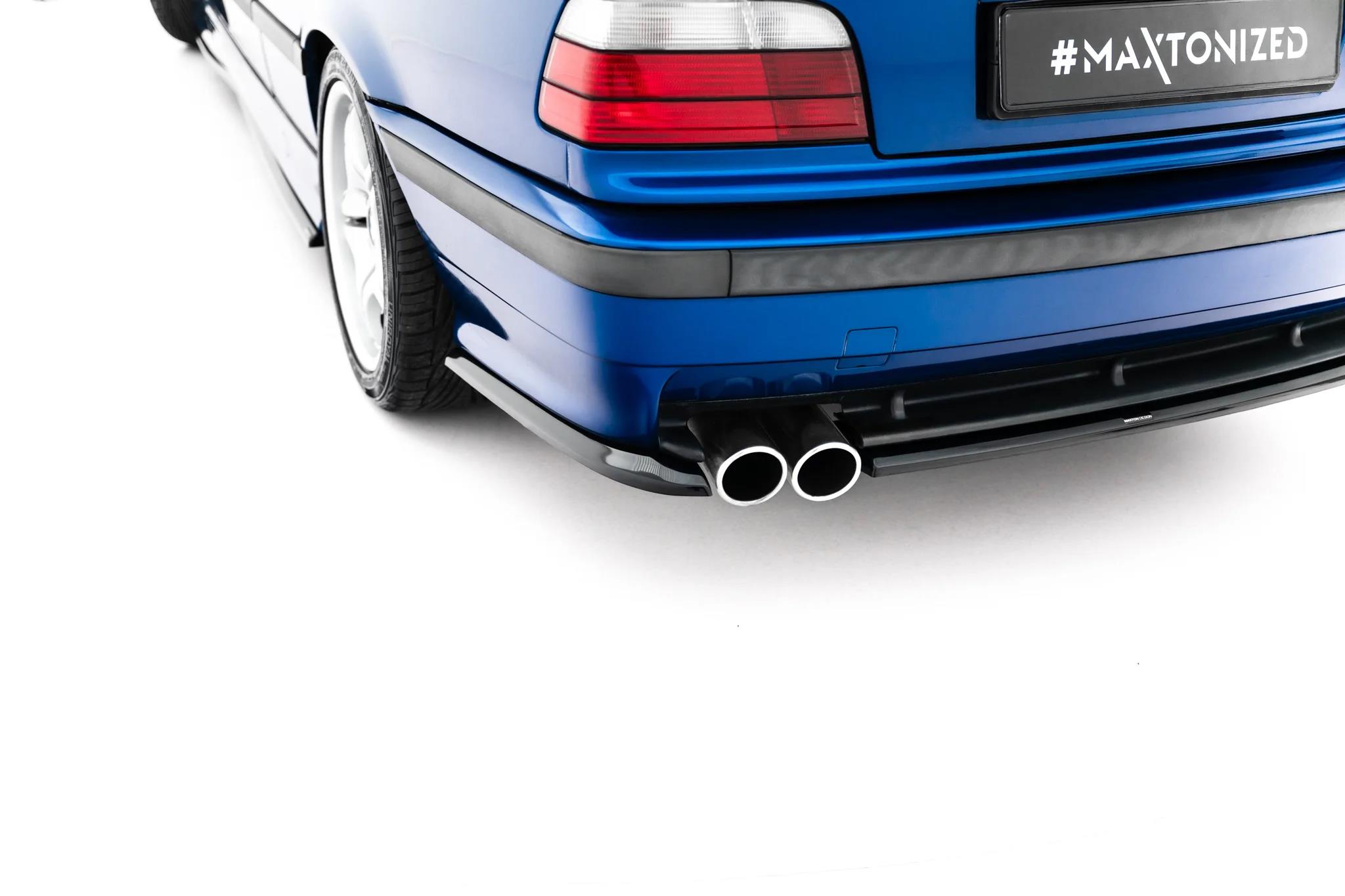 Diffusor Flaps passend für BMW M3 / 3 M-Paket Coupe / Cabrio E36 schwarz Hochglanz