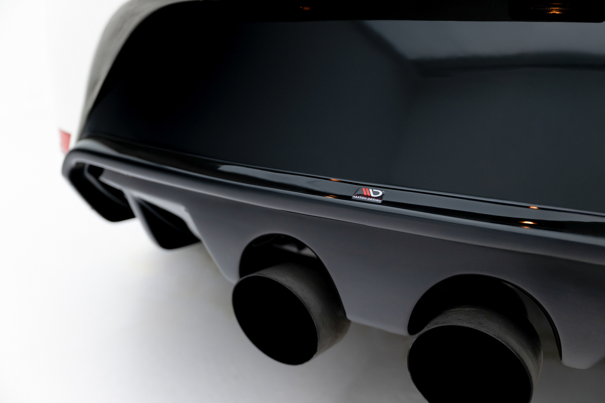 Diffusor Heck Ansatz für Seat Leon Cupra/ FR Mk2 schwarz Hochglanz