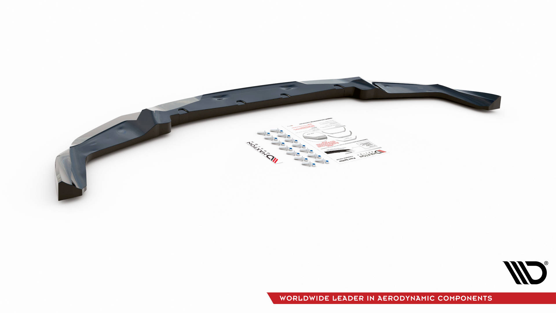 Street+ Spoilerlippe Front Ansatz V.1 passend für BMW M2 Competition F87 schwarz Hochglanz