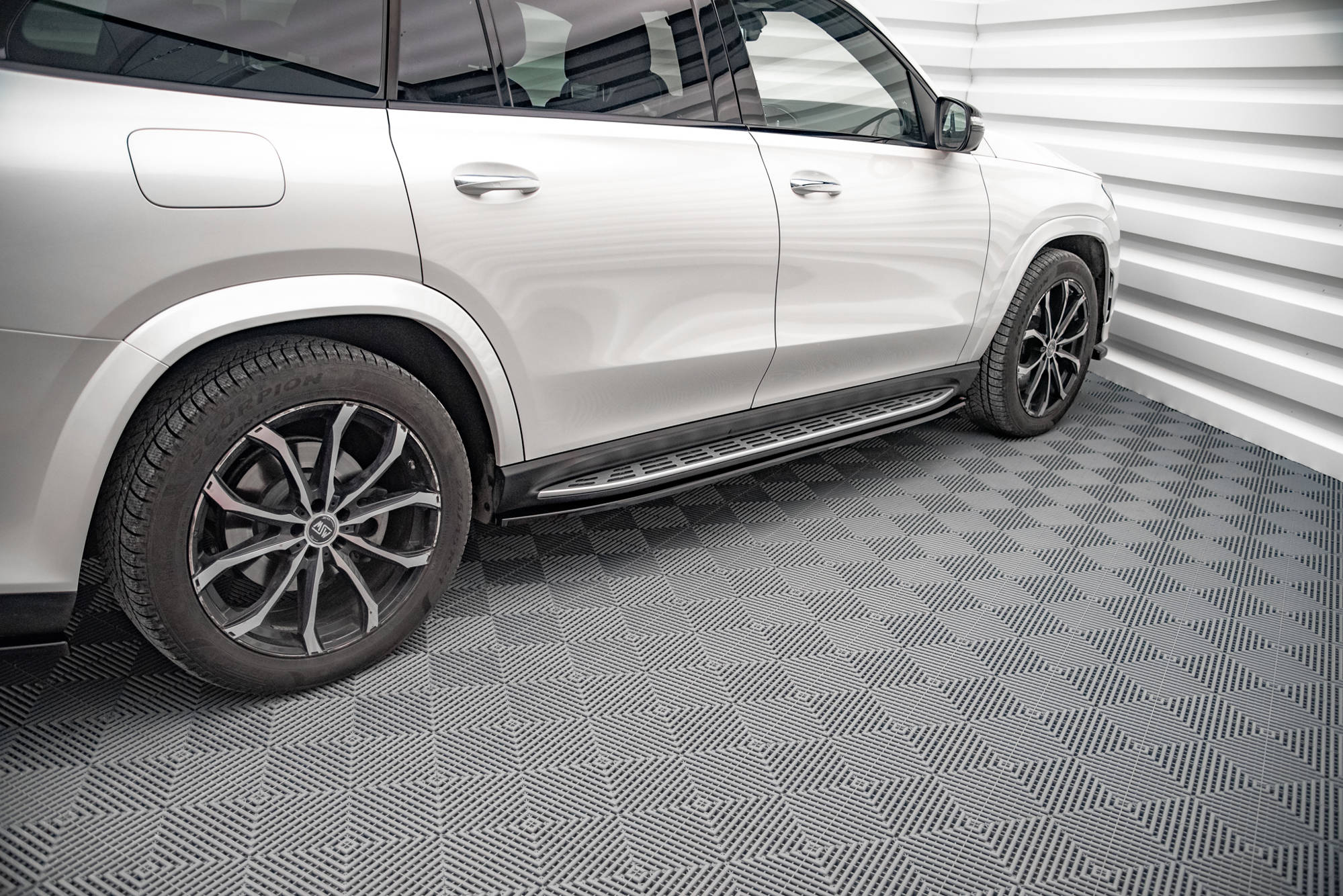 Street+ Seitenschweller Leisten passend für Mercedes GLS AMG-Line X167 Carbon Look