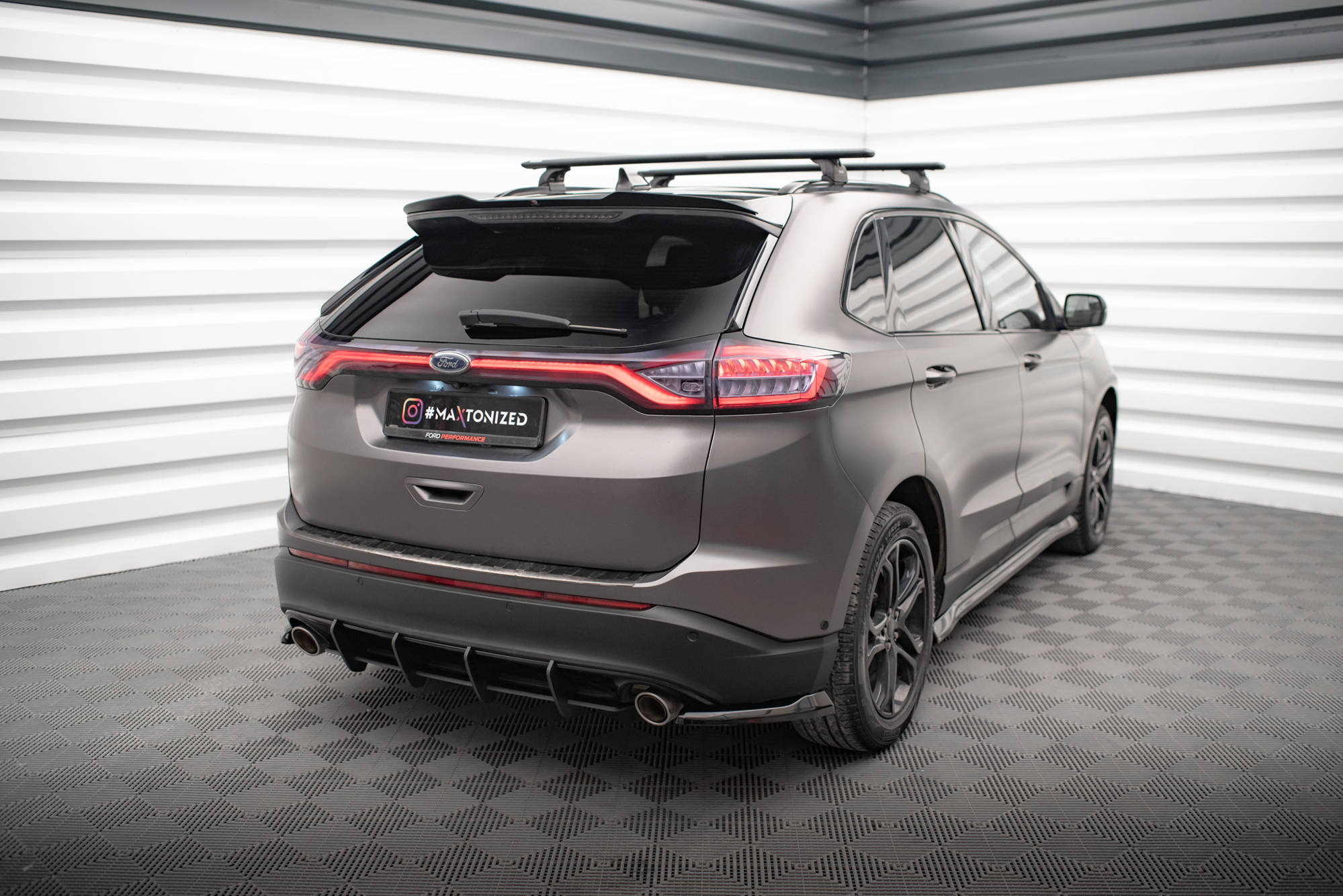 Street Pro Heckschürze Heck Ansatz Diffusor passend für Ford Edge Mk2