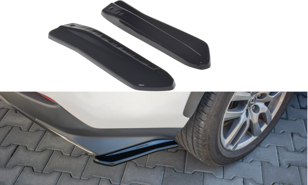 Street+ Heck Ansatz Flaps passend für Lexus NX FL schwarz Hochglanz