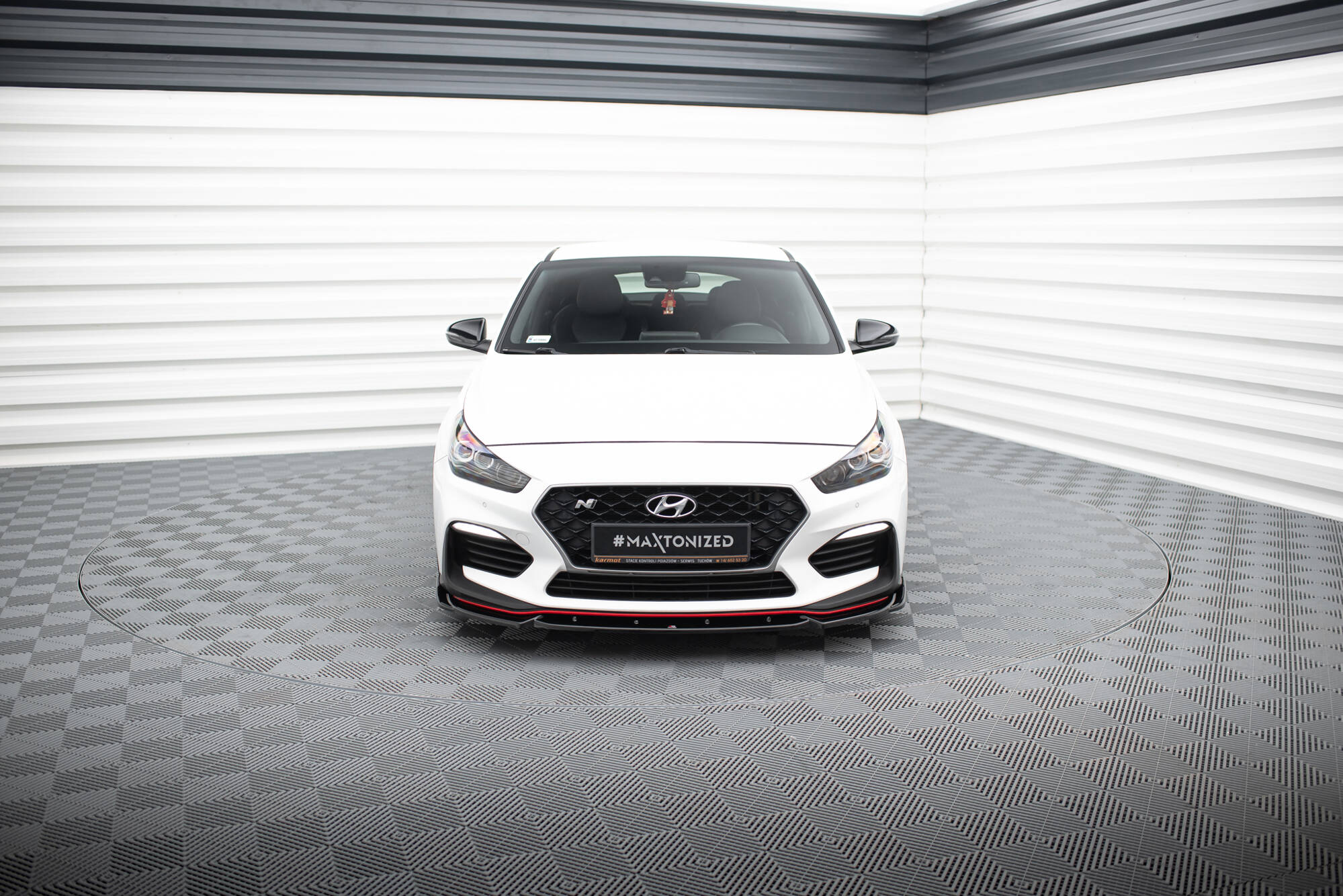 Front Ansatz V.5 für Hyundai I30 N Mk3 Hatchback/ Fastback schwarz Hochglanz