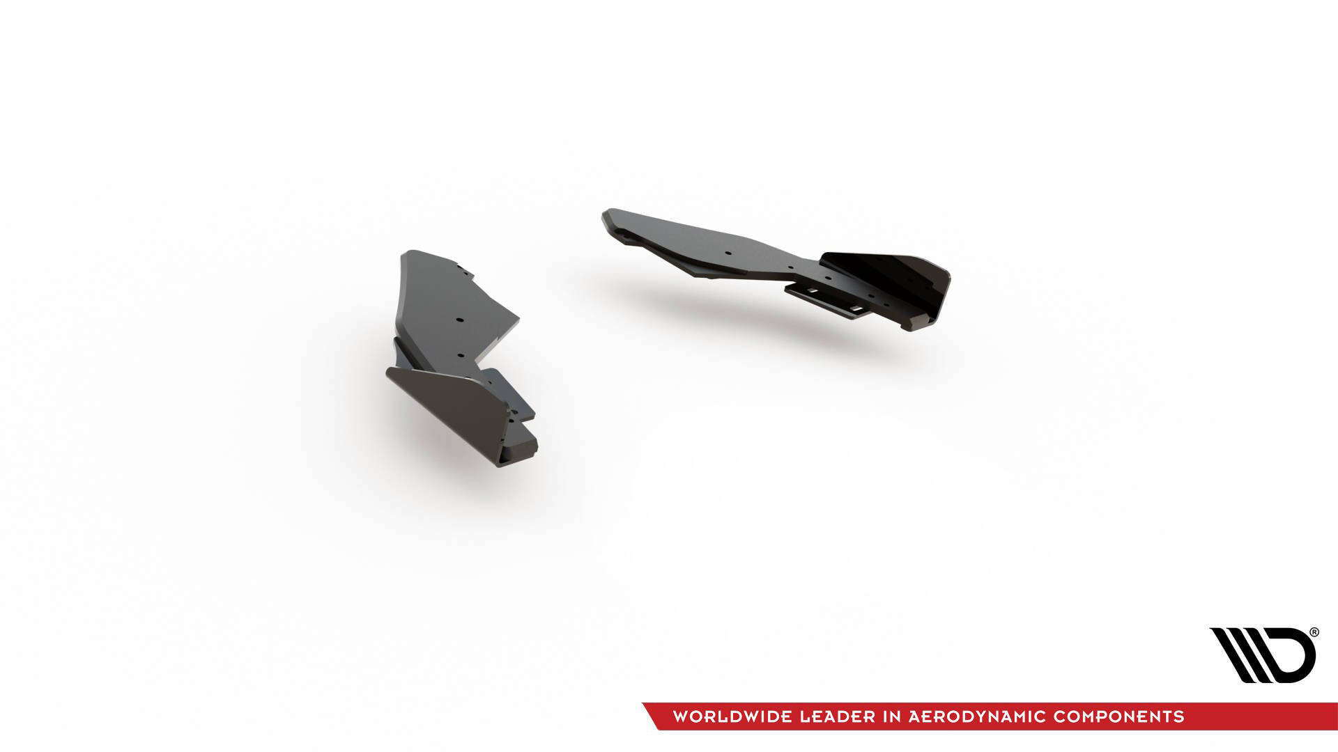 Street Pro Heck Ansatz Flaps passend für VW Golf GTI / GTE Mk8 schwarz Hochglanz
