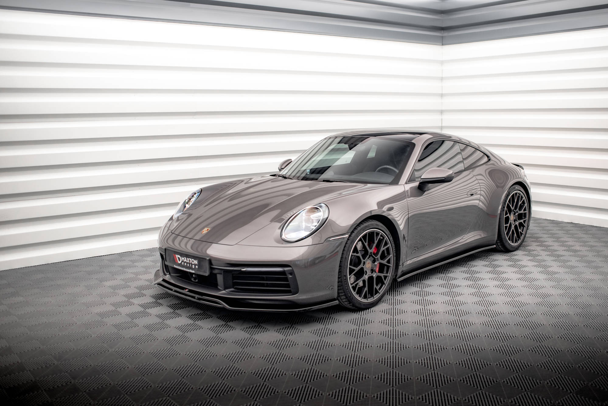 Street+ Seitenschweller Leisten passend für Porsche 911 Carrera 4S 992 schwarz Hochglanz