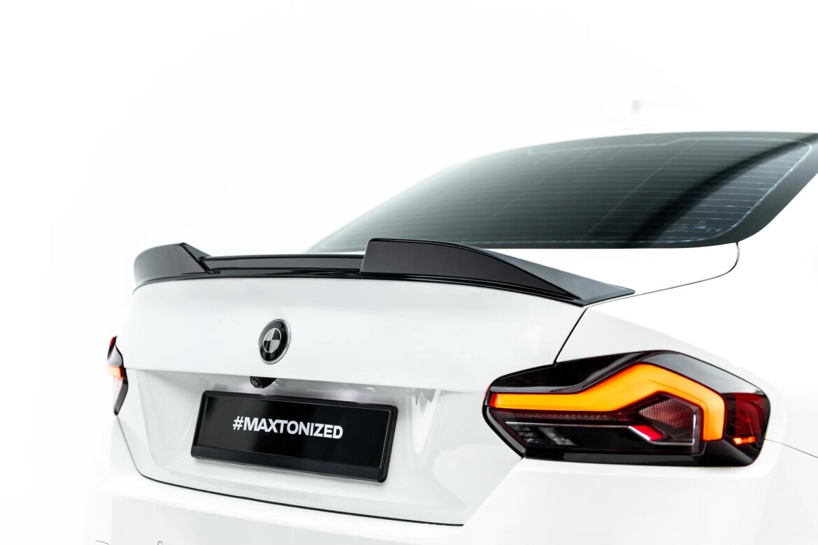 Heckspoiler Lippe 3D passend für BMW 2 Coupe G42 / M2 G87 schwarz Hochglanz