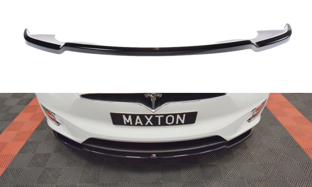 Frontlippe V.1 passend für Tesla MODEL X schwarz Hochglanz