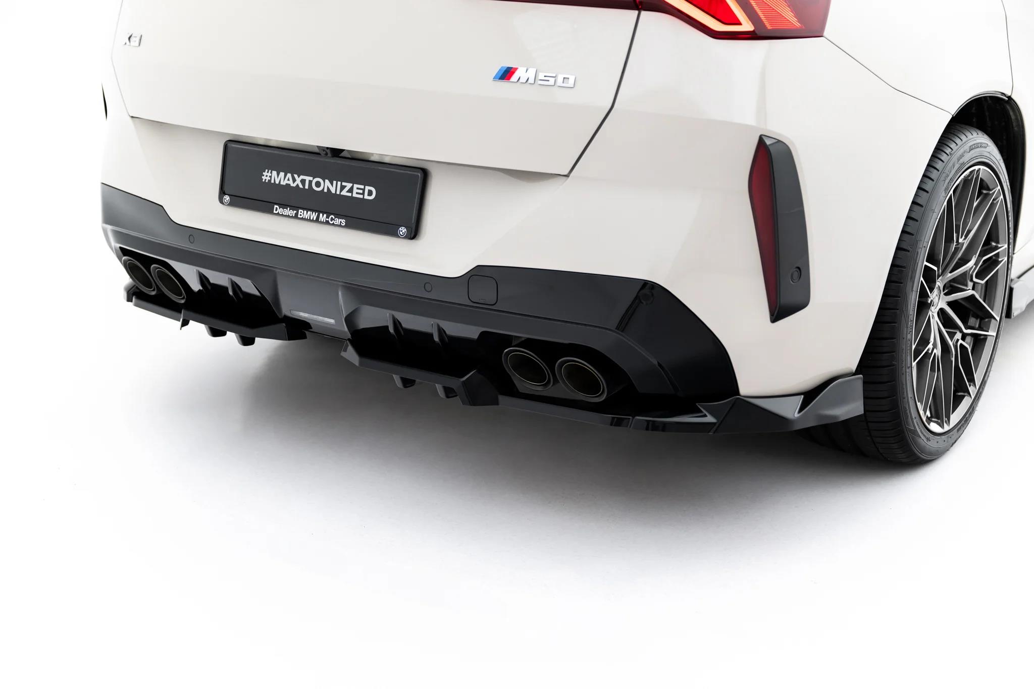 Diffusor Heckansatz passend für BMW X3 M50 G45 schwarz Hochglanz