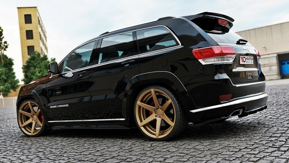 Heckansatz Jeep Grand Cherokee WK2 Summit Facelift DTM LOOK schwarz Hochglanz