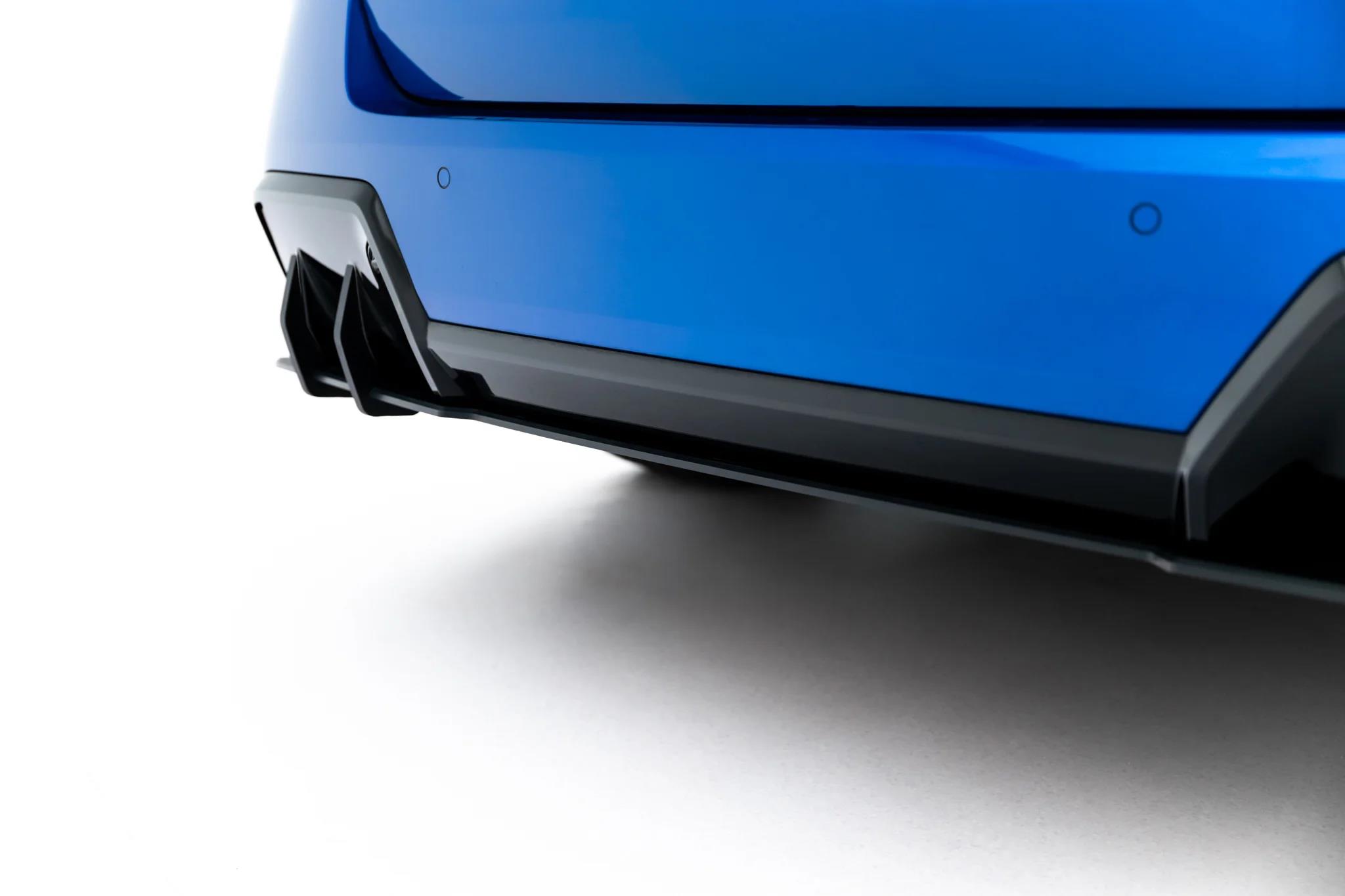 Heckansatz Diffusor passend für BMW 2 M-Paket Gran Coupe F74 roter Kern