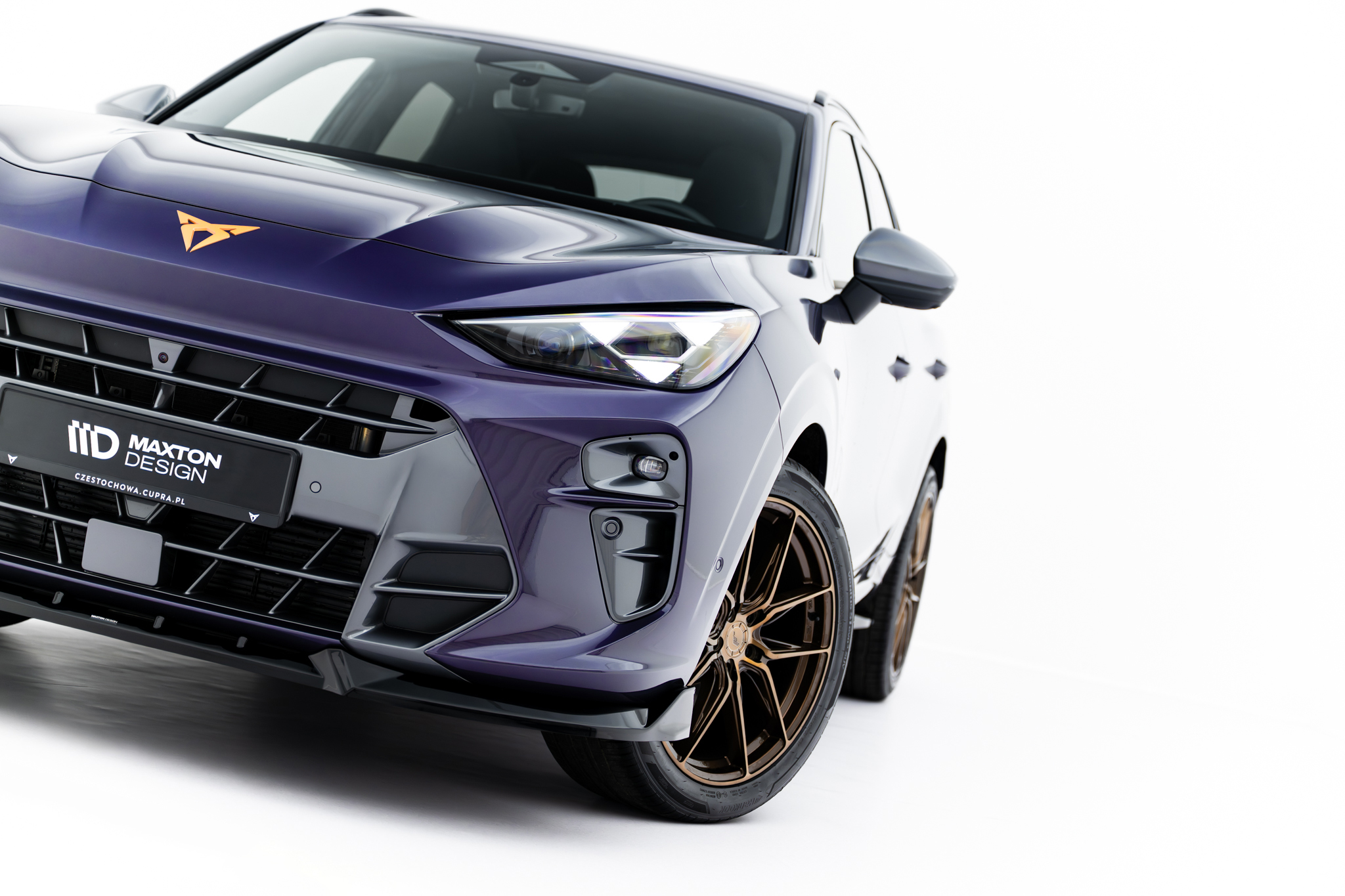 Frontlippe V.1 passend für CUPRA Terramar Mk1 schwarz Hochglanz
