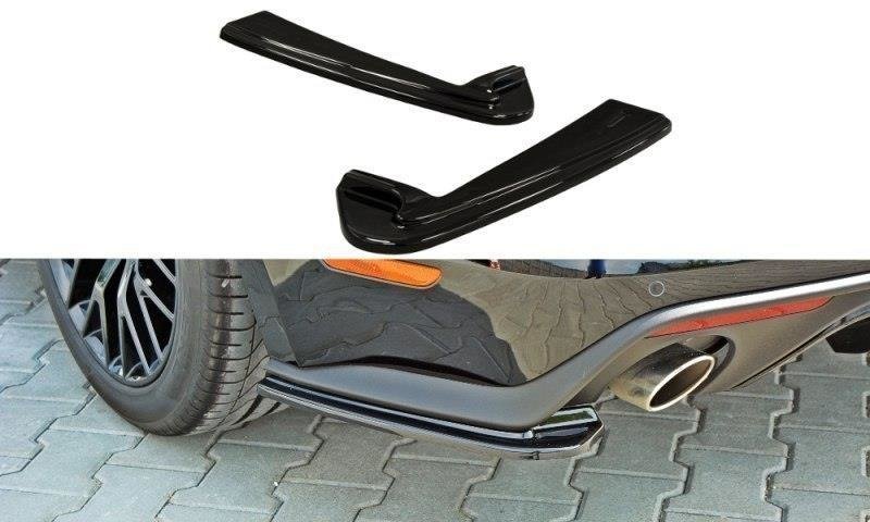 Street+ Heck Ansatz Flaps passend für Ford Mustang GT Mk6 schwarz Hochglanz