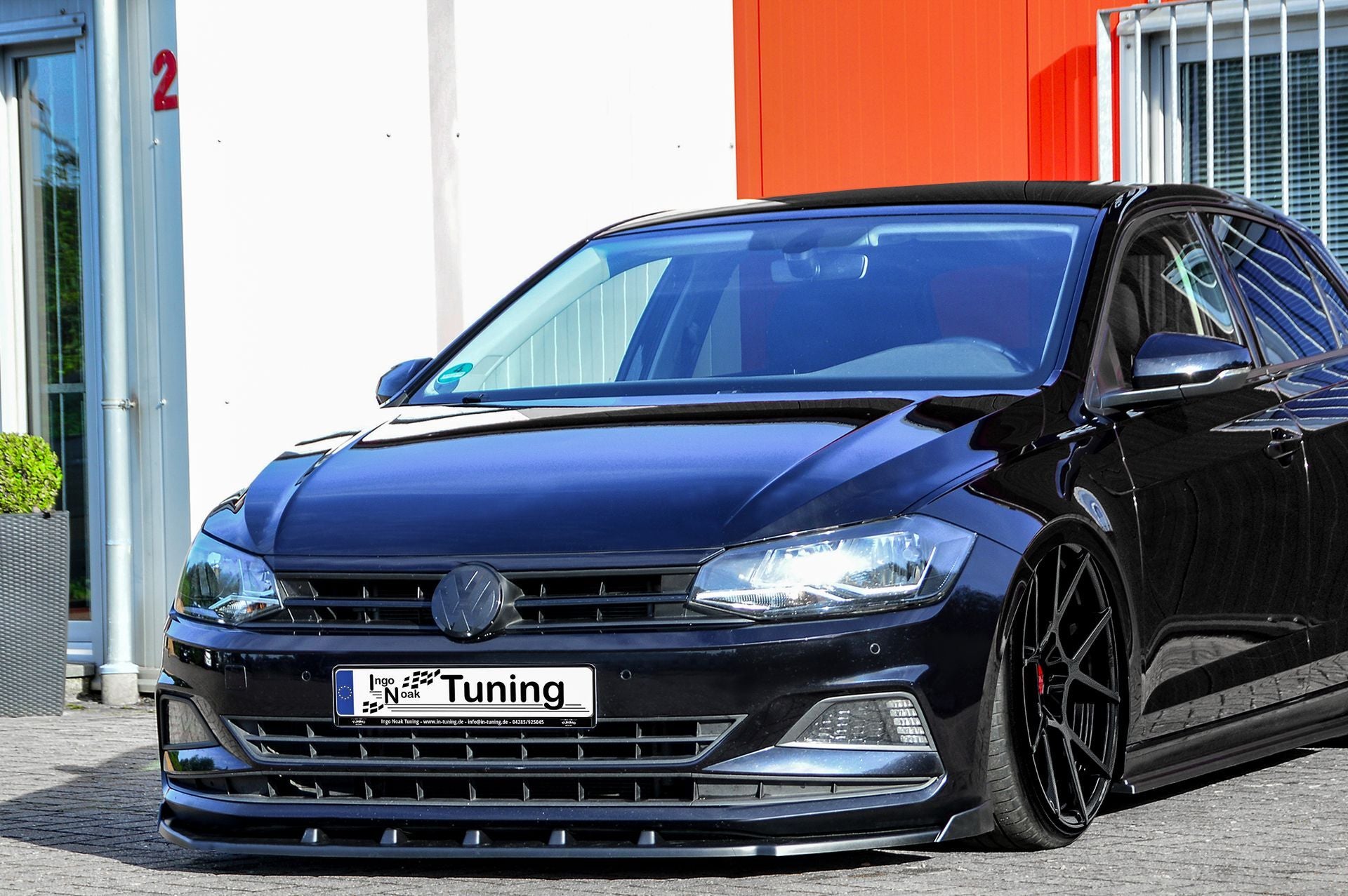 Spoilerschwert Cuplippe V2 mit Wings für VW Polo 6 2G Carbon Optik