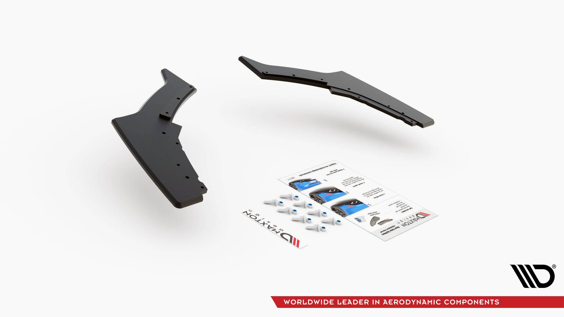 Street Pro Heck Ansatz Flaps V.3 passend für BMW 1er F20 M-Paket FL / M140i rot