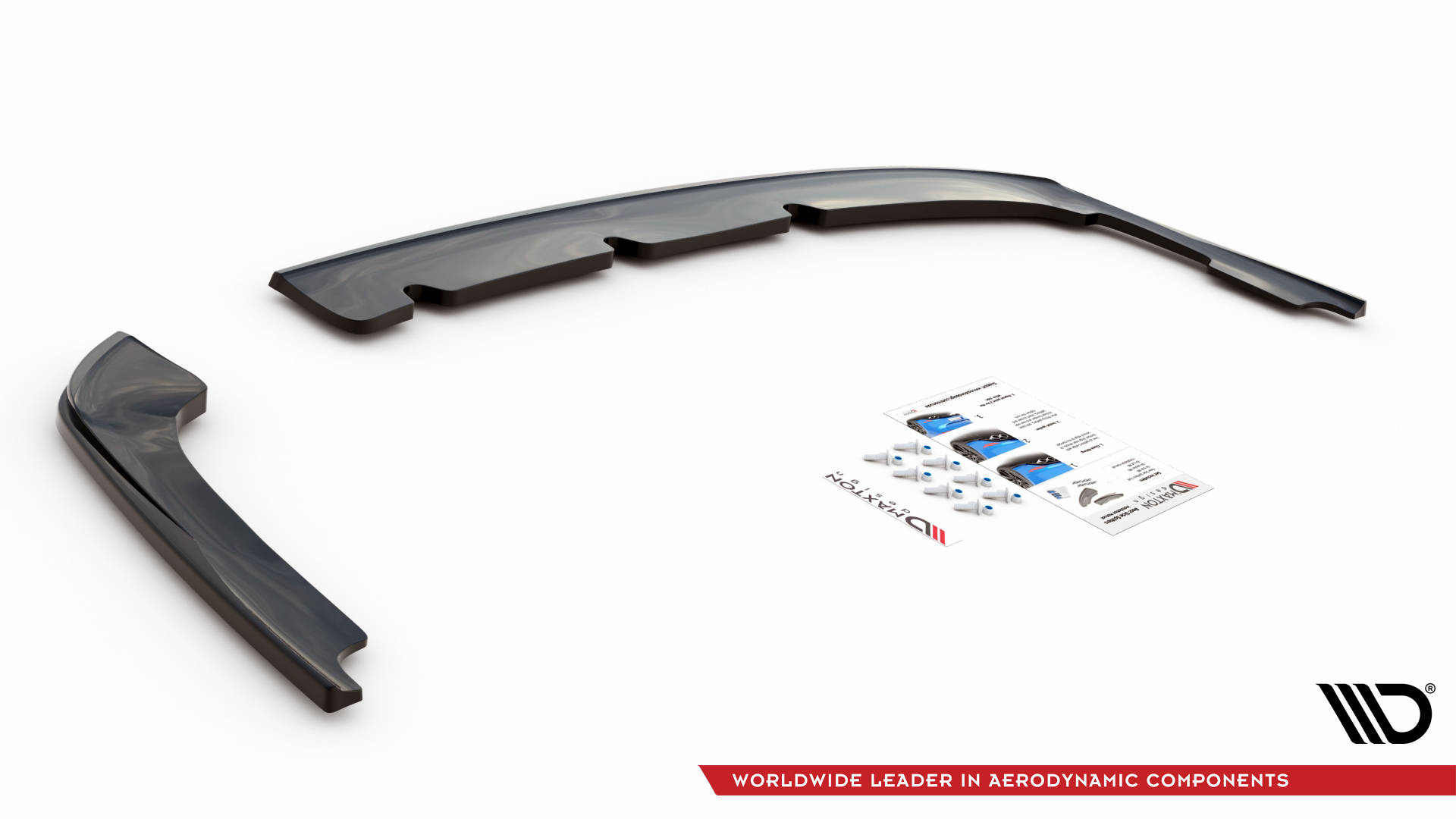 Street+ Heck Ansatz Flaps passend für Kia Optima Mk4 schwarz Hochglanz