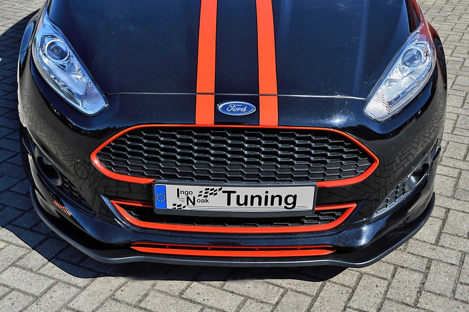 CUP Frontspoilerlippe für Ford Fiesta Sport JA8 MK7 FL Bj. ab.2012- Carbon Optik