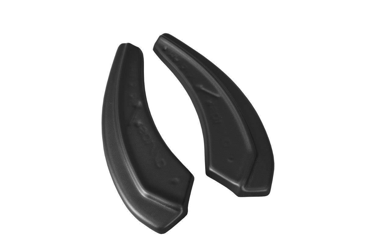Heck Ansatz Flaps Diffusor für Mazda 3 BN Mk3 Facelift schwarz Hochglanz