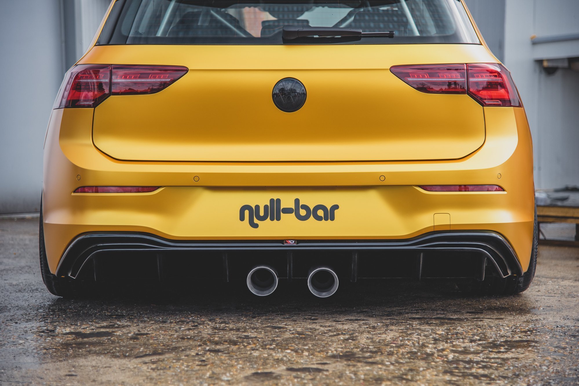 Diffusor Heck Ansatz für VW Golf Mk8 R32 Look