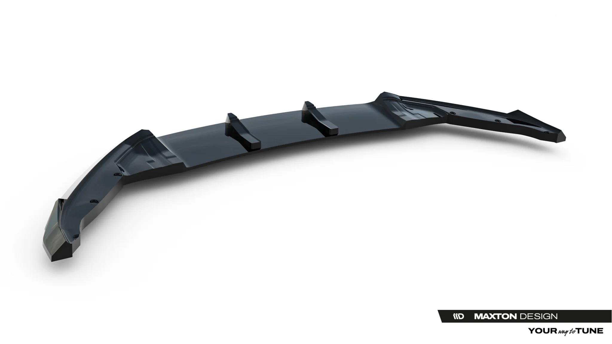 Street+ Spoilerlippe Front Ansatz passend für Skoda Scala Mk1 Facelift schwarz Hochglanz