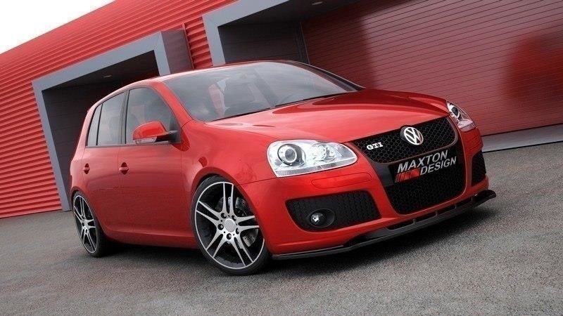 Street+ Spoilerlippe Front Ansatz passend für VW Golf 5 GTI schwarz Hochglanz