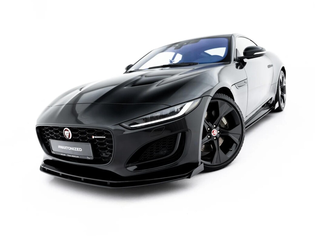 Frontlippe + Flaps passend für Jaguar F-Type X152 Facelift 2 schwarz Hochglanz