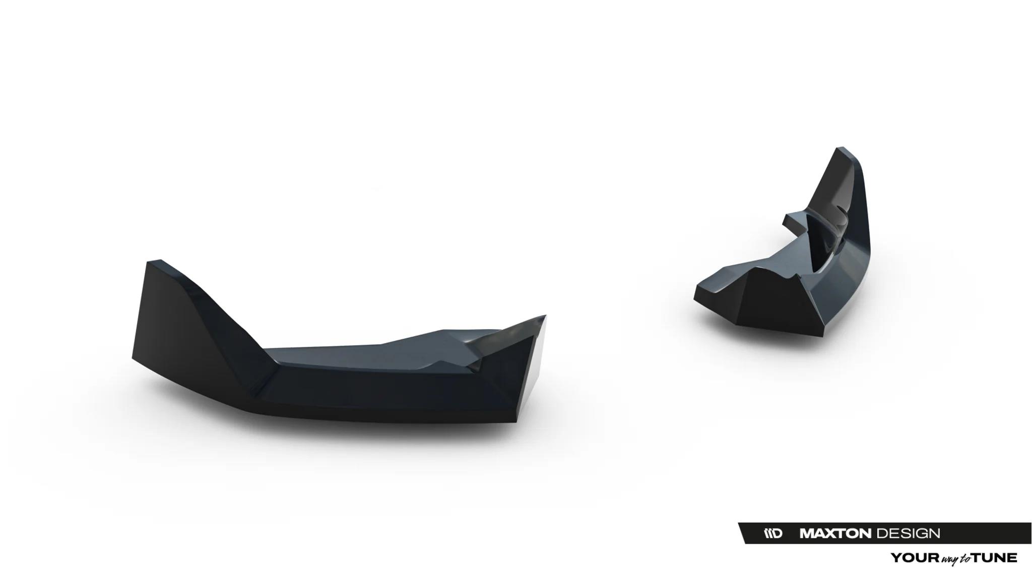 Diffusor Flaps V.4 passend für Toyota GR Yaris Mk4 Facelift schwarz Hochglanz