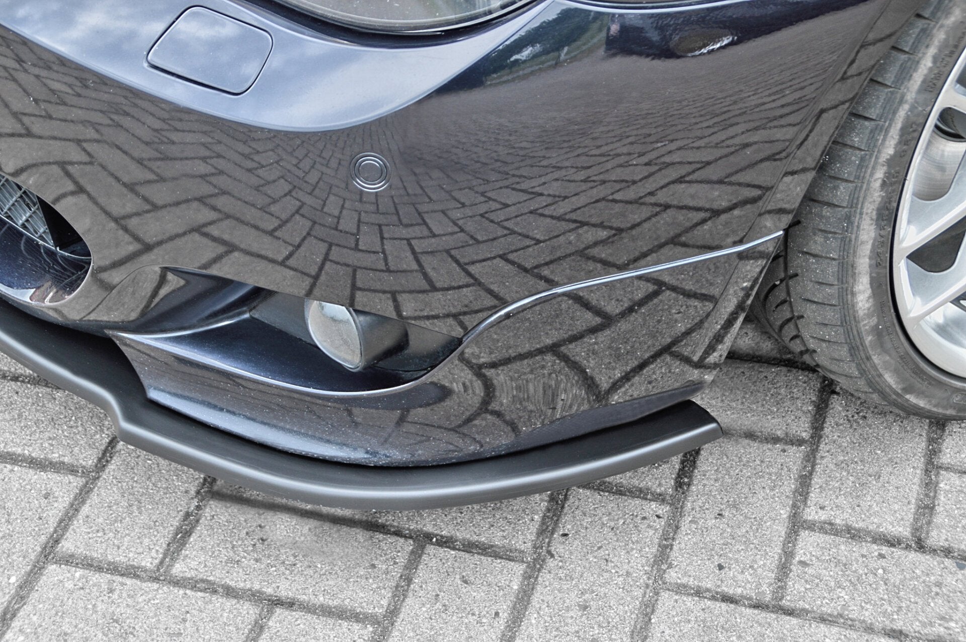 Spoilerschwert Frontspoiler Cuplippe für BMW 5er E60 E61 M-Paket mit ABE Schwarz Glanz