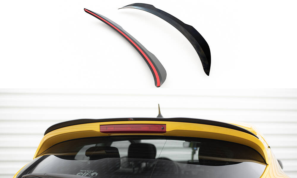 Heck Spoiler Aufsatz Abrisskante passend für Renault Megane RS Trophy / RS Cup Mk3 schwarz Hochglanz