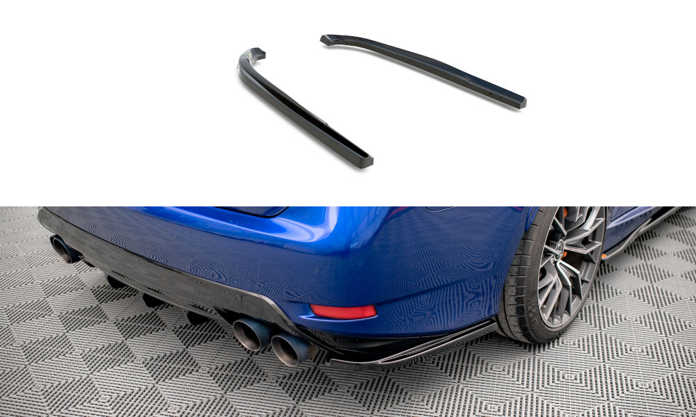 Street+ Heck Ansatz Flaps passend für Lexus GS F Mk4 FL schwarz Hochglanz