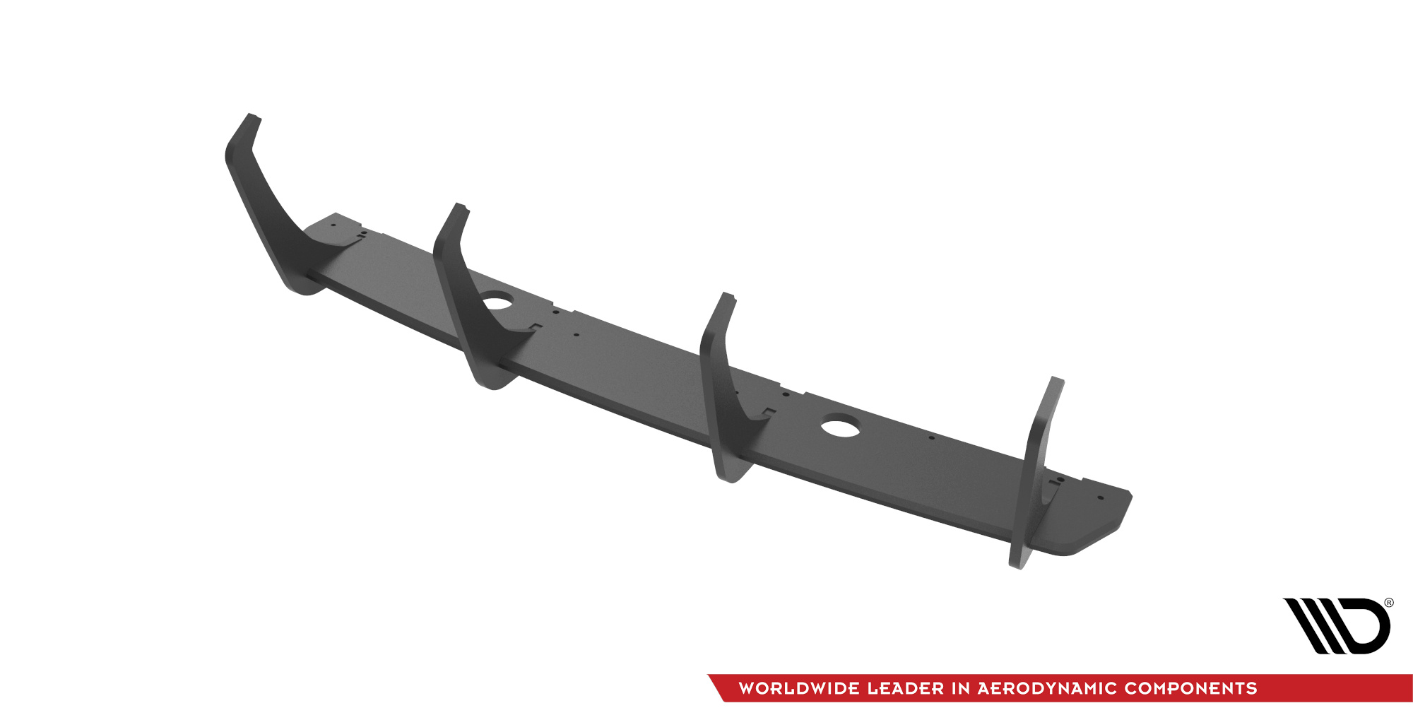 Street Pro Heckschürze Heck Ansatz Diffusor V.2 passend für Dodge Durango RT Mk3 schwarz-rot
