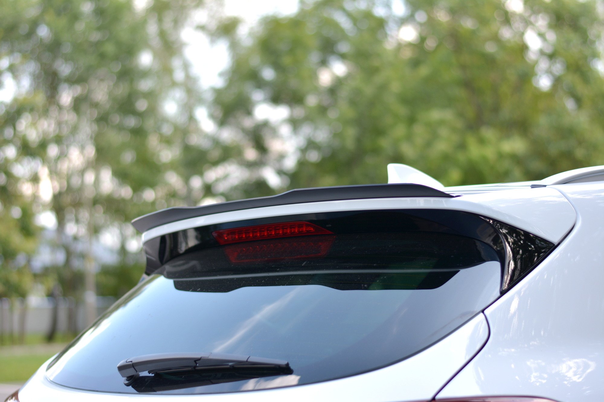 Spoiler CAP für Hyundai Tucson Mk3 Facelift schwarz Hochglanz