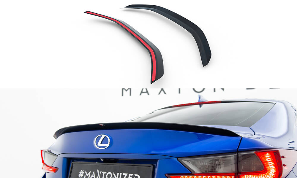 Spoiler CAP für Lexus RC Mk1 schwarz Hochglanz