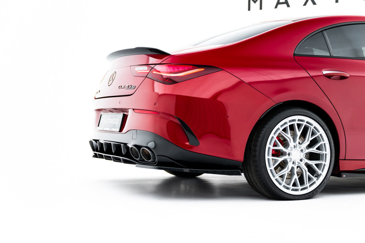 Diffusor Flaps passend für Mercedes-AMG CLA 45 Aero C118 Facelift schwarz Hochglanz