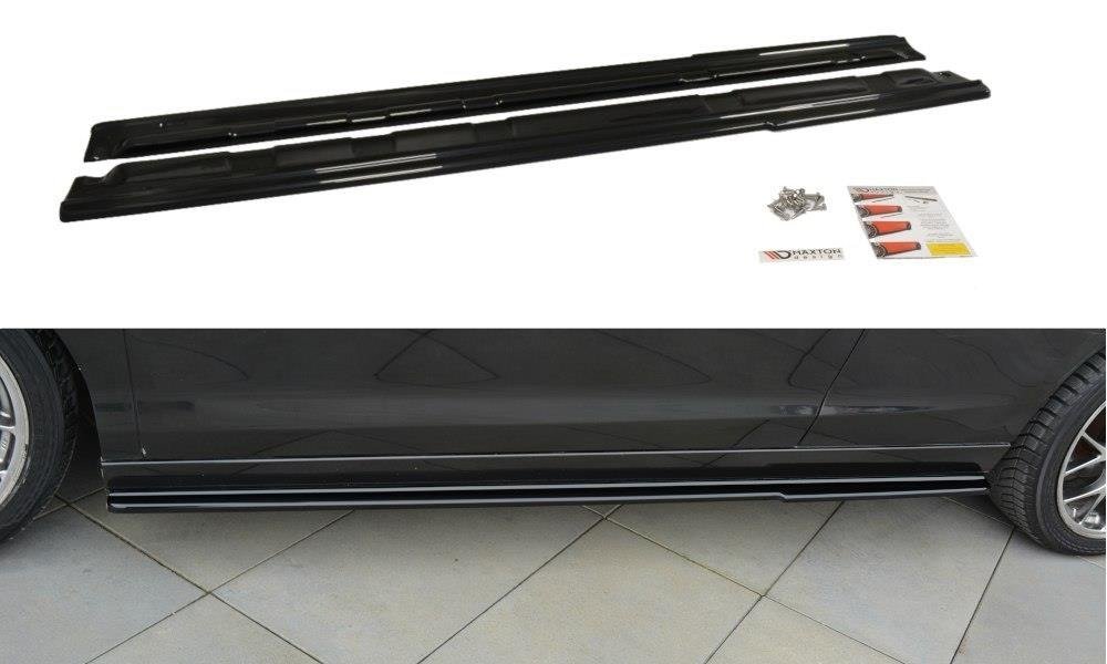 Seitenschweller Ansatz für Renault Laguna Coupe Mk3 schwarz Hochglanz