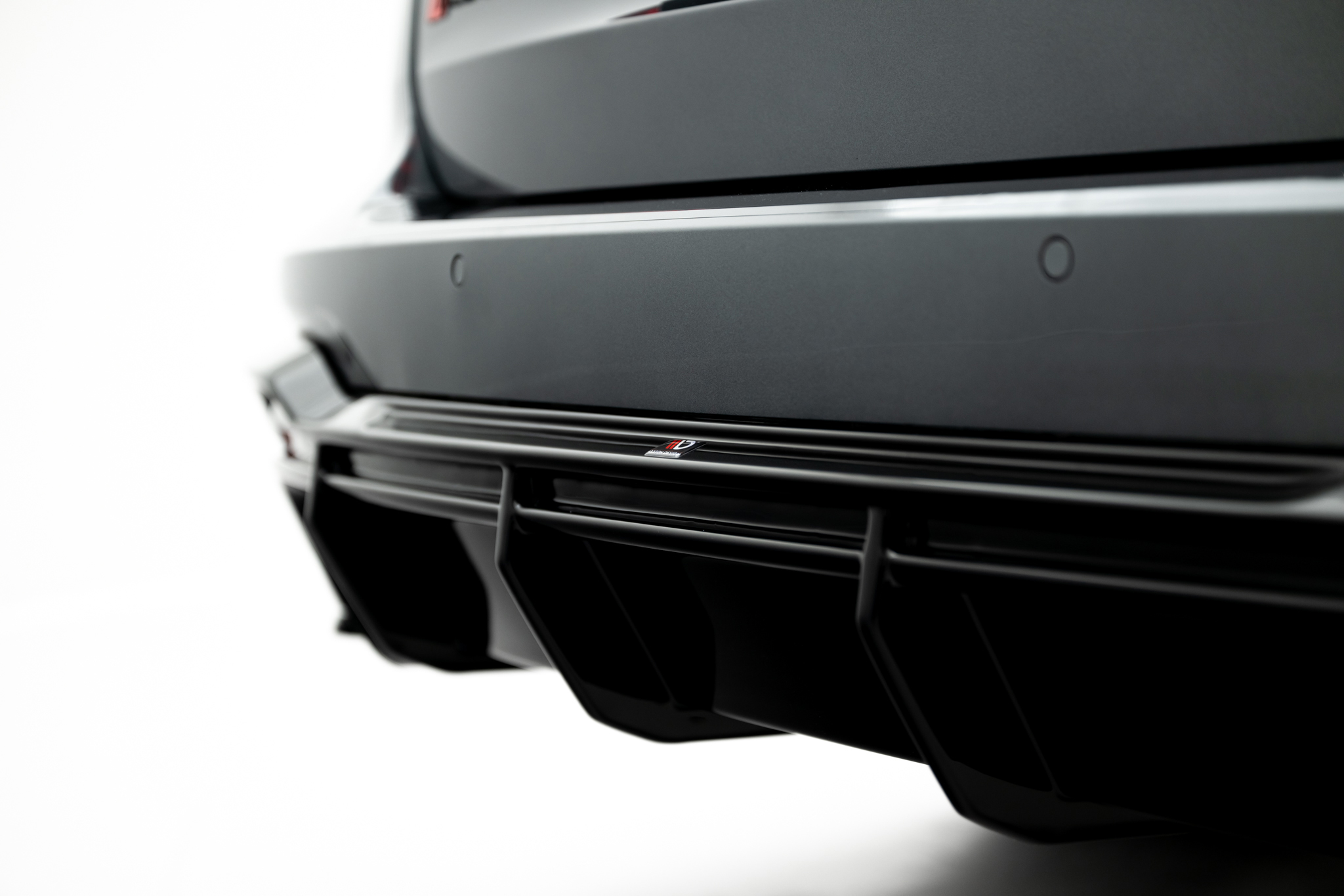 Street+ Heck Ansatz Diffusor passend für Audi RS6 C8 / C8 FL schwarz Hochglanz