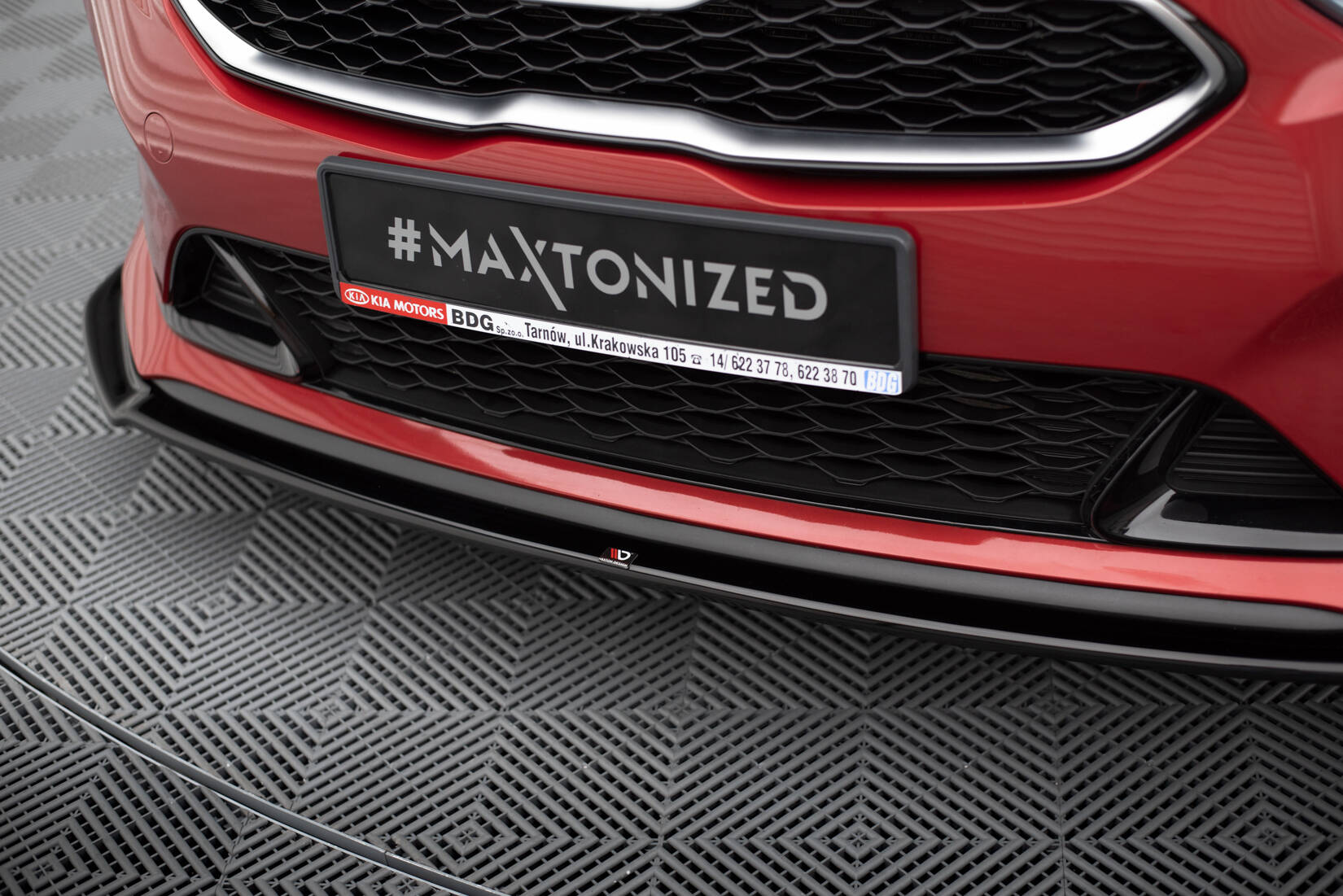 Front Ansatz V.2 für Kia Ceed GT / GT-Line Mk3 / Proceed Mk1 schwarz Hochglanz