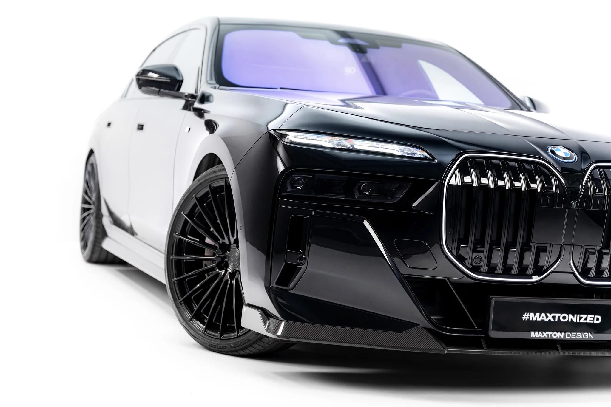 Prepreg Carbon Fiber Street+ Spoilerlippe Front Ansatz passend für BMW 7 M-Paket / M760e / i7 M-Paket G70