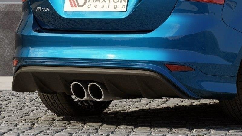 Street+ Heck Ansatz Diffusor passend für Ford Focus ST Mk3 RS Look ABS Kunststoff