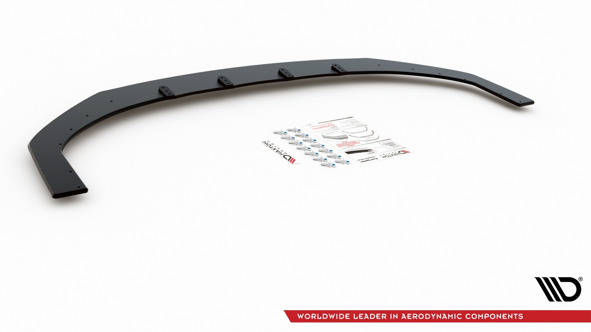 Street Pro Front Ansatz für +Flaps für Hyundai I30 N Mk3 Hatchback / Fastback schwarz Hochglanz