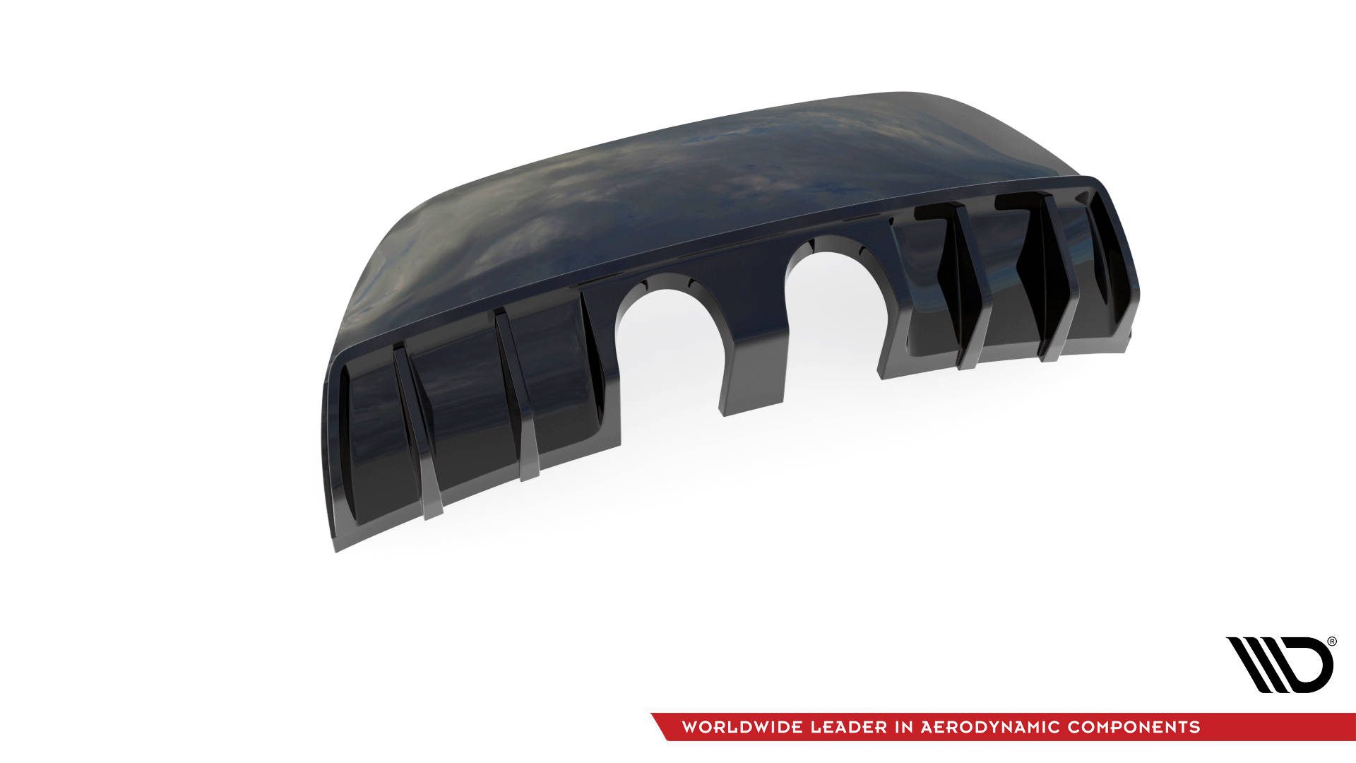 Diffusor Heck Ansatz für Seat Leon Cupra/ FR Mk2 schwarz Hochglanz
