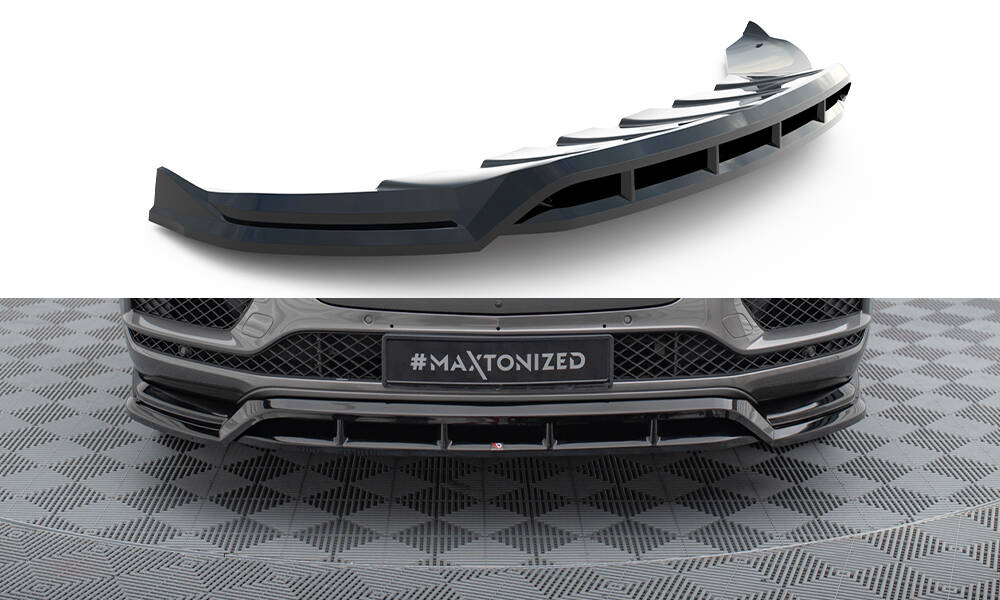 Frontlippe passend für Bentley Bentayga Mk1 schwarz Hochglanz