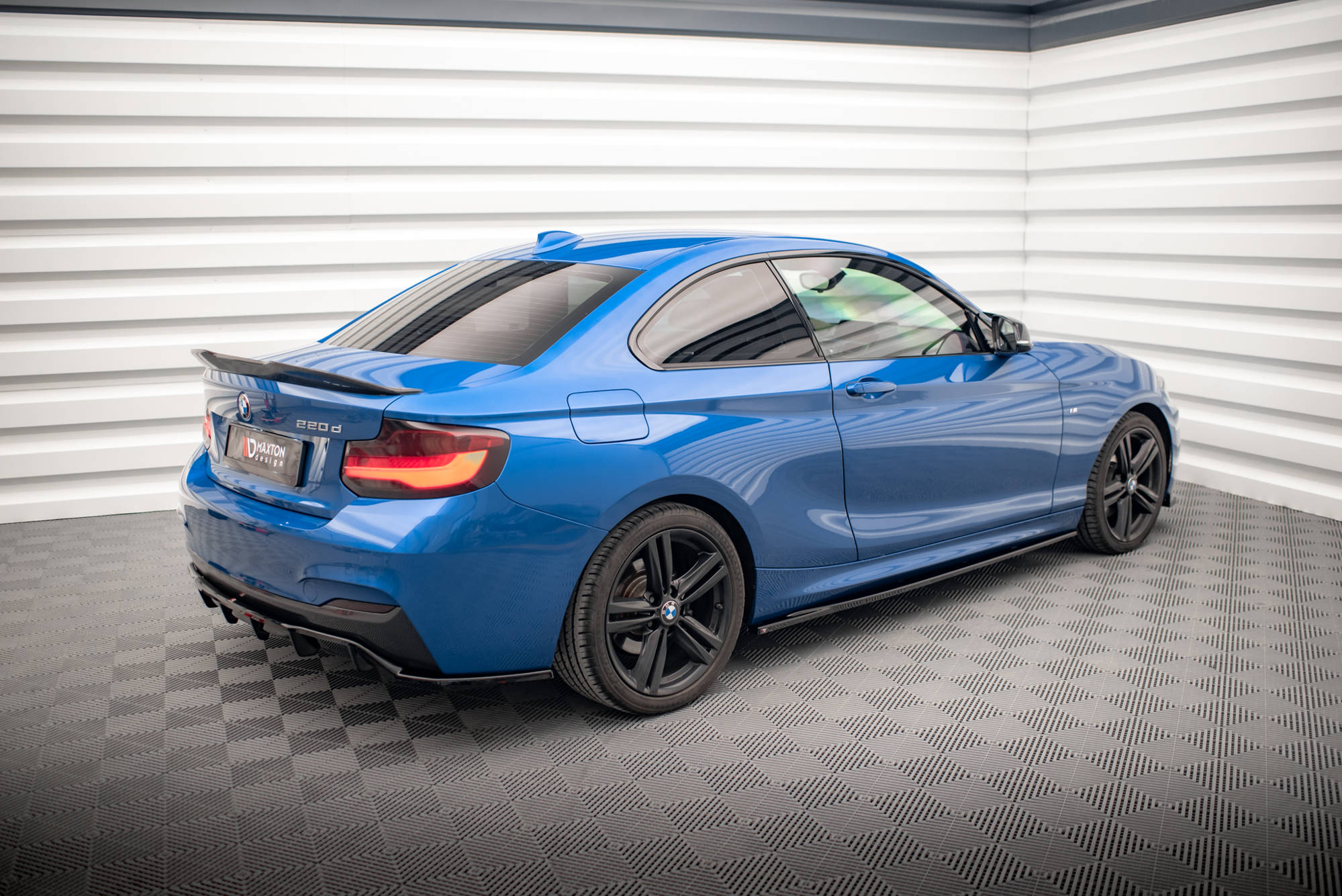 Street+ Seitenschweller Leisten passend für BMW 2 M-Paket F22 schwarz Hochglanz