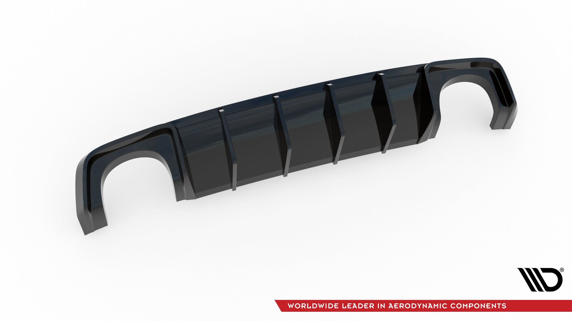 Diffusor Heck Ansatz für Audi RS3 8V Sportback schwarz Hochglanz
