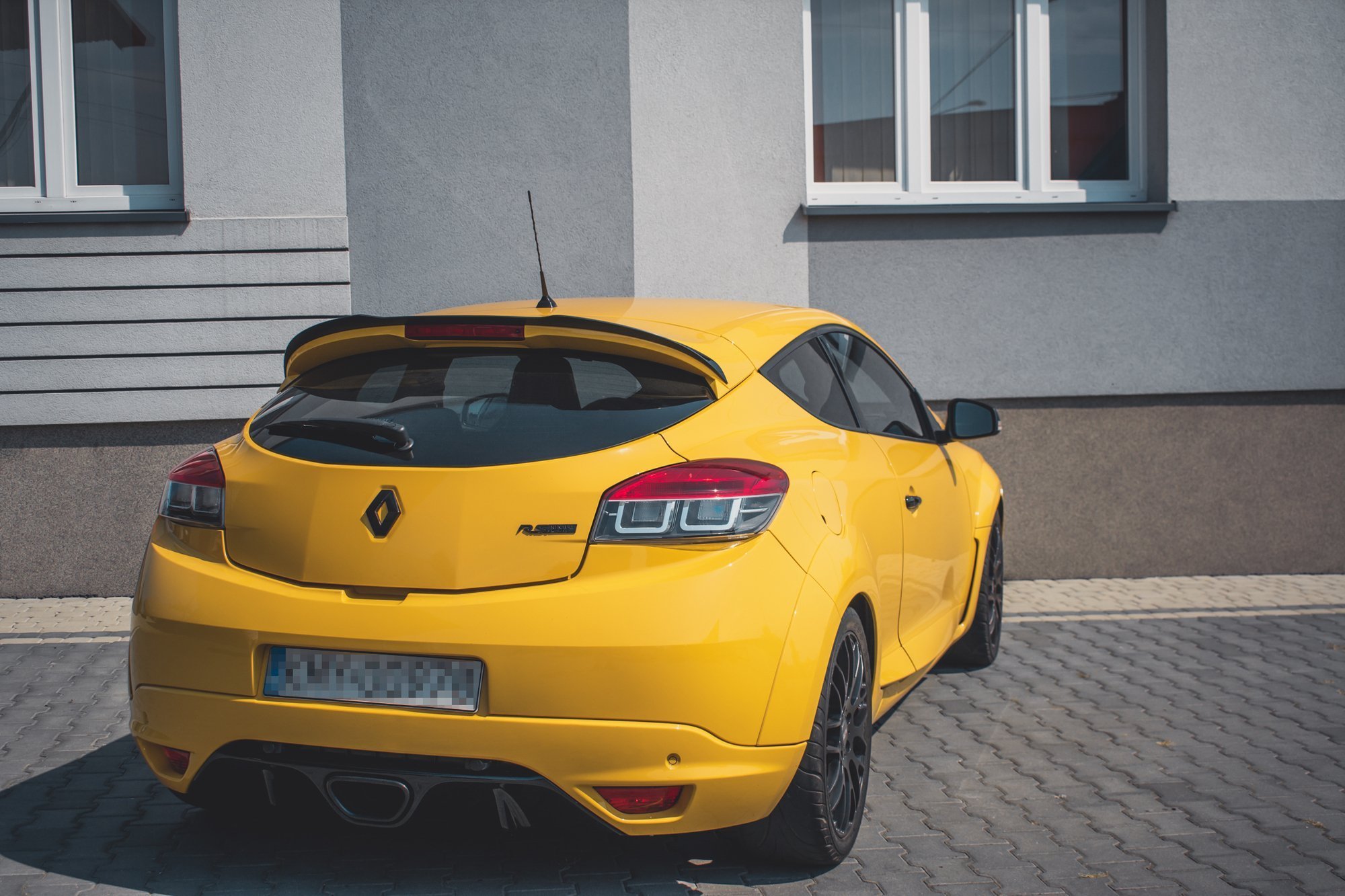 Spoiler CAP für Renault Megane 3 RS schwarz Hochglanz